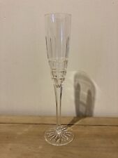 CESKA Crystal Lead FLUTED CHAMPAGNE GLASS Solitaire Pattern 10 1/4” Tall Signed picture