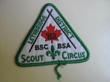 BSA BSC 1982 Lethbridge District Scout Circus Cloth Patch BIS picture