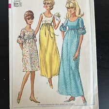 Vintage 1960s Simplicity 6560 Cottagecore Party Dress Sewing Pattern 13 XS CUT picture