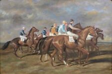 Art Oil painting Before the horse race begins horse George Stubbs handmade picture