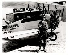 LG19 2nd Gen Photo 1926 PIONEER PILOT LEON CUDDEBACK SWALLOW BIPLANE US AIR MAIL picture