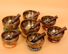 Special Tune Singing Bowl Set of 7-Full Moon chakra set of seven-Tibetan Set picture