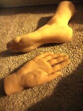 REALISTIC SILICONE HAND AND FOOT-SEE PHOTOS,READ LISTING IN FULL-FREE SHIPPING picture