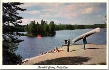 Advertising, Sawbill Canoe Outfitters Tofte MN Vintage Postcard V42 picture