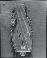 Press Photo British aircraft carrier Bulwark, used during Suez Crisis picture