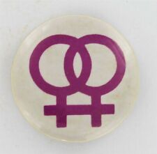Original Gay Civil Rights Button 1970 Lesbian Women Female Radical Feminist P885 picture