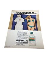 1980 Coppertone super shade Sunblocking suntan lotion two women ad picture