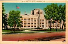 Rochester New York Charlotte High School Vintage Postcard picture