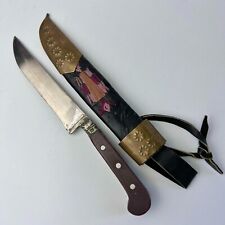 Unusual Vintage Traditional Uzbek Pchak Knife Souvenir Handmade Leather Case picture