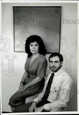 1989 Press Photo Barbara Harris & Dr. Bruce Greyson, near-death experiences. picture