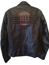 Harley Davidson Hein Gericke Leather Jacket Vtg biker size 44 Tall motorcycle EC picture