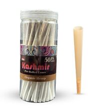 Pre Rolled Cones 1 1/4 Size Organic Slow-Burning Rolling Papers 50 Ct by Kashmir picture