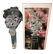 Beautiful vintage Mikasa glass wine stopper￼ with box picture