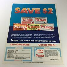 VTG Retro 1984 Tylenol Acetaminophen Pain Reliever Print Ad Coupon picture