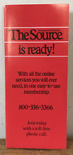 Vtg 1984 The Source Info Network Membership BBS Online Early Internet Brochure picture