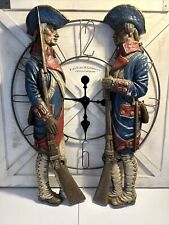 2 Vintage Burwood Products Revolutionary Soldiers Hanging Wall Décor 4th of July picture