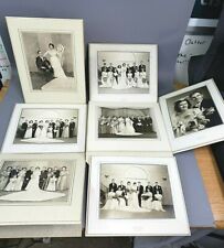 🔥L👀K  7 Vintage Bridal Wedding Party Photograph Bride Groom Retro Gown picture