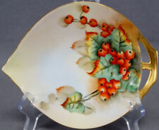 Vintage Schonwald Signed Wendal Hand Painted Red Currants Relish Dish C1920-30s picture