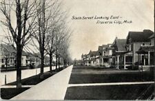 EARLY 1900'S. 6TH STREET. TRAVERSE CITY, MICHIGAN. POSTCARD 1a6 picture
