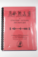 English Lenape Dictionary OA Vigil Naming 77 Pgs Suanhacky Lodge 49 Greater NY picture