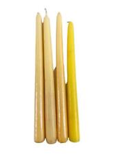 Mainstays Yellow Honeysuckle Taper Dinner Candles Home Decor Lot Of 4 Unlit picture