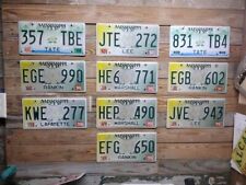 Mississippi Exp 2008 Lot of 10 Small Magnolia License Plates Tags ~ 357 TBE picture