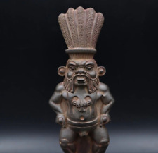 ANCIENT EGYPTIAN ANTIQUE Of God Bes Rare Pharaonic Large Statue Bc picture