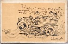 1906 AUTOMOBILE Car Comic Postcard 