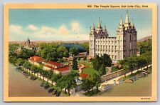Postcard Temple Square  Salt Lake City Utah 1939 picture