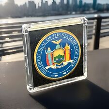 NEW YORK (NY) State Seal Challenge Coin Colorized USA CASE INCLUDED #NY picture