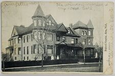 Alma Michigan Brainerd Hospital Nurses Visitors 1906 to Stanton Postcard T11 picture