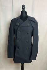 1940s Vintage WWII Naval Clothing Factory Navy Pea Coat  Size 36 picture