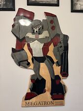 30” handpainted Megatron resin wood hanging plaque Transformers picture