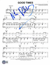 NILE RODGERS SIGNED AUTOGRAPH GOOD TIMES MUSIC SHEET BECKETT BAS CHIC picture