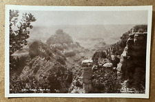 Vishnu Temple North Rim Grand Canyon AZ RPPC Real Photo Postcard 1937 Kolb Bros picture