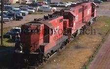 Original RR Slide: MKT freight power on siding; 6/1970 picture