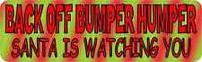 10in×3in Christmas Back Off Bumper Humper Magnet Car Vinyl Magnetic Decals Signs picture