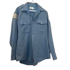 Lot Of 2 Vintage 1960s Chicago PD Police Short & Long Sleeve Uniform Shirt Sz.XL picture
