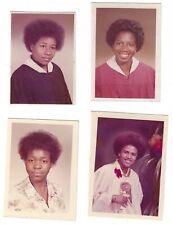 1970's African American Ladies High School Wallet VTG Photos - Signed - Afros picture