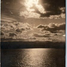 1920 Boulder, CO RPPC Reservoir Lake Sunset 