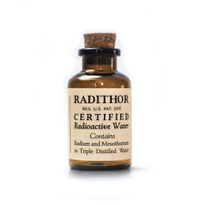 Radithor Bottle, Vintage Medicine PROP, Radium, Radiation, (Empty, Safe) picture