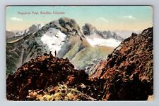 Boulder CO-Colorado, Arapahoe Peak, Antique Vintage Souvenir Postcard picture