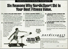 1994 Vintage Print Ad Nordicsport Ski by NordicTrack Exercise Equipment Workout picture