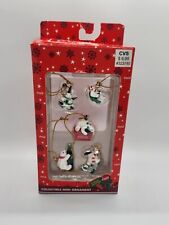 Trevco Coca Cola Polar Bear Mini Christmas Ornaments Set Of 5 Coke Pre-Owned picture
