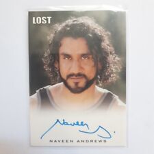 Lost Relics 2011 Naveen Andrews (Island pose) as Sayid Jarrah Autograph Card picture