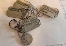 Vtg WWII 2 Matching Pairs 1 Early One Late Dog Tags Bonus Item On Chains picture