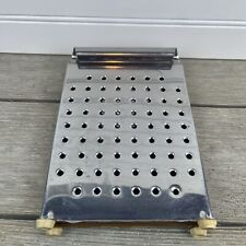 Vintage Slice-a-Slice Bread Slicer Rubber Feet Stainless Steel picture