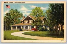 Postcard Marion Country Club, Marion, Ohio linen Golf O56 picture