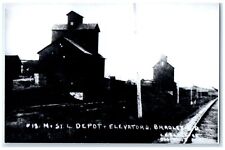 1960's MTSTL Depot Bradley South Dakota Train Depot Station RPPC Photo Postcard picture
