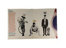 1988 SWATCH WATCH PRINT AD - 2 PAGE Original Vintage Full Color picture